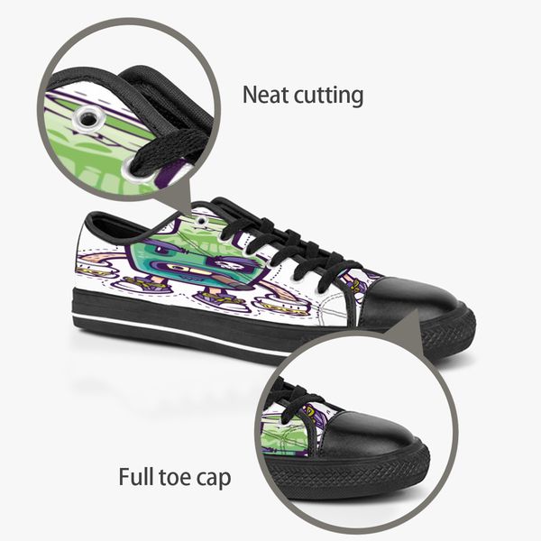 

custom shoes classic canvas low cut skateboard casual triple black accept customization uv printing low mens womens sports sneakers breathab