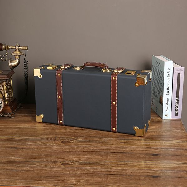 

suitcases travel suitcase pography props box clothes storage box leather box luggage window display ornaments 221114