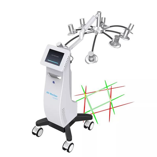 

professional 8d lipo laser body contouring slimming weight loss cold laser therapy 532nm 635nm lipolysis device