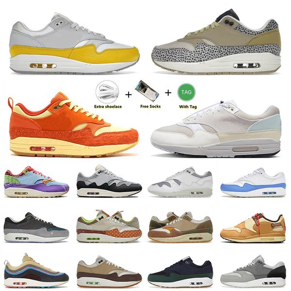 

fashion 2023 patta 1s running shoes 1 87 hangul day tour yellow crepe hemp fragment x ts 1/87 cave stone men women trainers sneakers 36-46