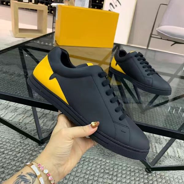 

low domino canvas sneakers flat new casual shoes men woman yellow eyes running sneaker fashion outdoor shoe 01, Black