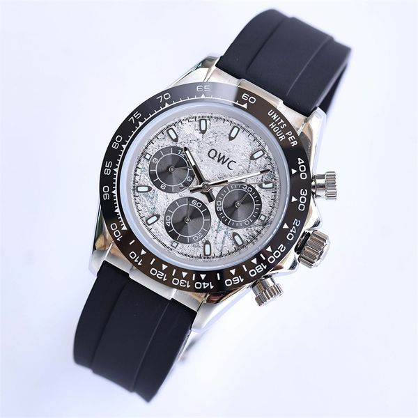 

cross-border new watch male multi-function timing stainless steel quartz watch waterproof noctilucent fashion tide men's watchs, Slivery;brown