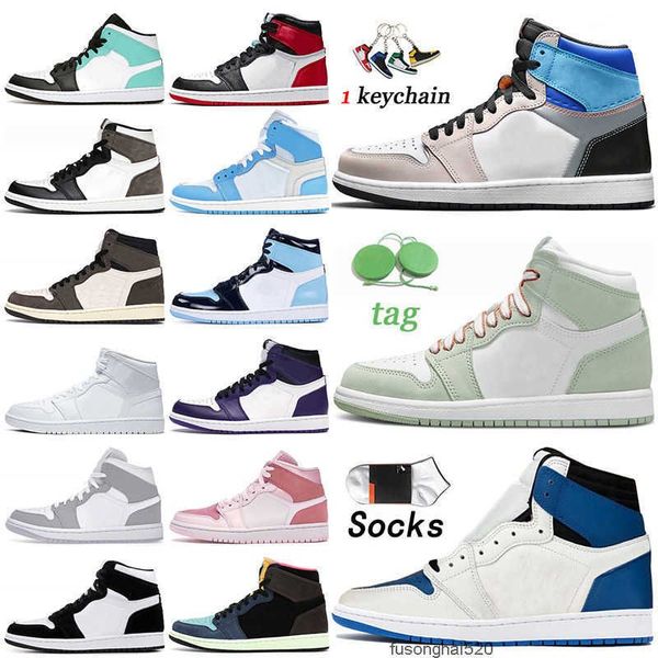 

jumpman 1 1s basketball shoes size 36-47 mens women high og seafoam prototype unc university blue cactus jack dark mocha bio hack jordon