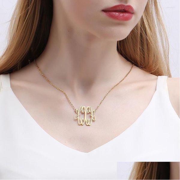 

pendant necklaces pendant necklaces polishedplus customized necklace letter x baroque style clavicle chain simple hollow stainless s dh6by, Silver
