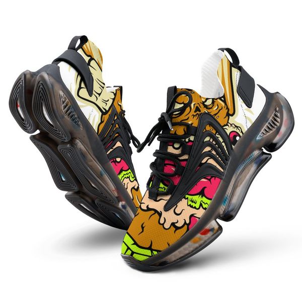 

elastic running shoes custom shoes men women diy white black green yellow red mens trainer outdoor sneakers size 38-46 color25