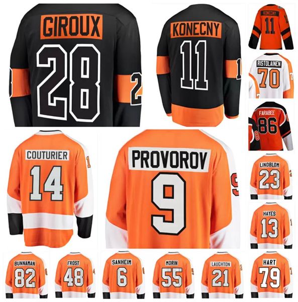 

2022 claude giroux hockey jersey travis konecny ivan provorov sean couturier carter hart kevin hayes custom stitched men women youth jerseys, Black;red