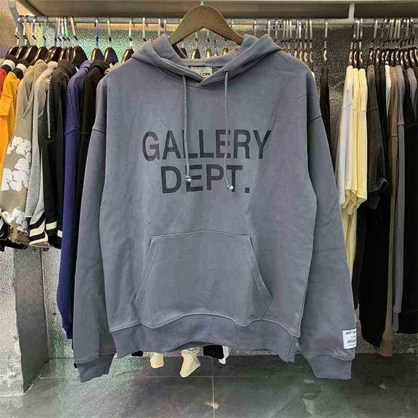 

designer 2022 fashion men's hoodies cotton sweater galleryt deptss classic letters print small beautiful style men's high street c, Black