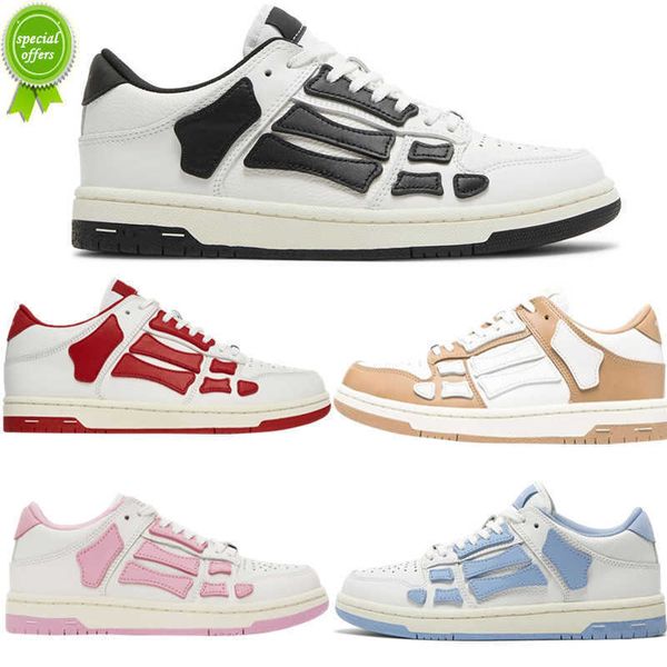 

2023 casual shoes designer sneakers black white pink grey red skel low mans womens size 35-44