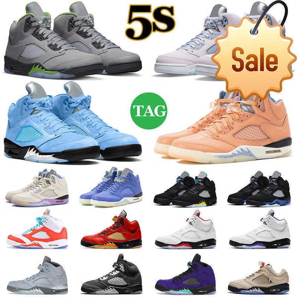 

og basketball shoes mens trainers outdoor sports sneakers easter bean concord jumpman 5 5s men bluebird unc pe oreo size -13, Black