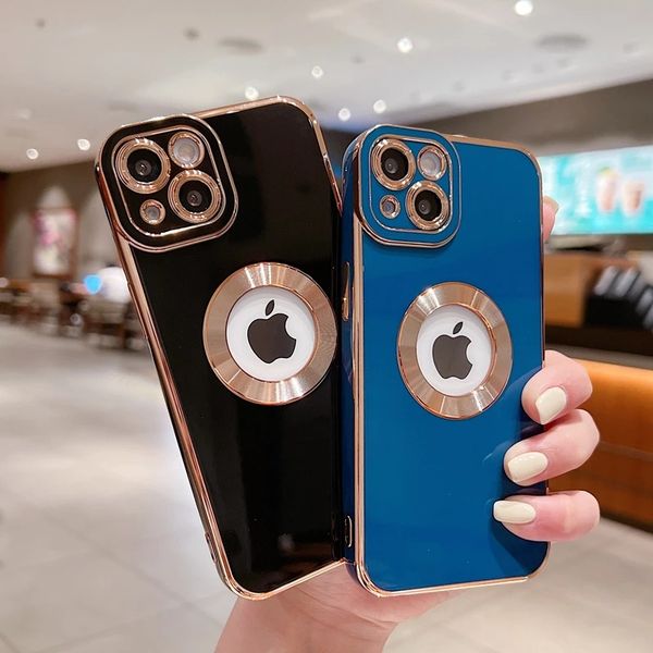 

luxury cases soft electroplated phone case for iphone 11 12 13 14 pro max xs x xr 7 8 plus mini hollow out silicone cases cover