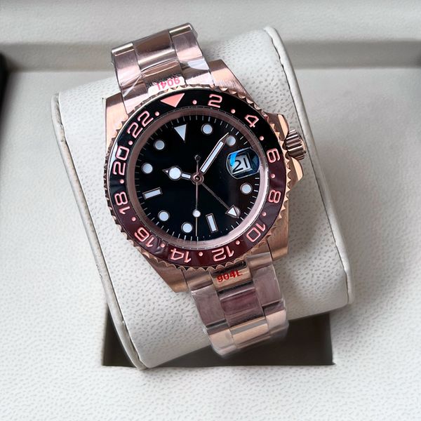 

Brown gold dial designer Men's watch movement waterproof luminous 40mm automatic 2813 mechanical 904L stainless steel strap sapphire mirror calendar watchs for men, Don't buy