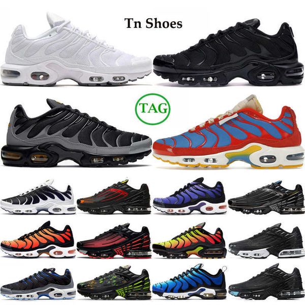 

original tn plus se men running shoes triple black white sneaker crater psychic blue tiffany lava mens trainers sports sneakers size 40-46