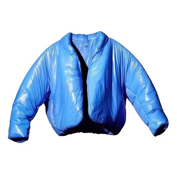 

mens down parkas designer classic wests cotton-padded jacket plastic bag three party joint yzyes womens bread service size m, Black