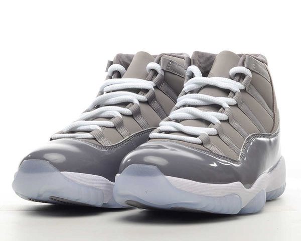 

shoes authentic cool grey 11 11s basketball medium white women men retro sneakers original, White;red