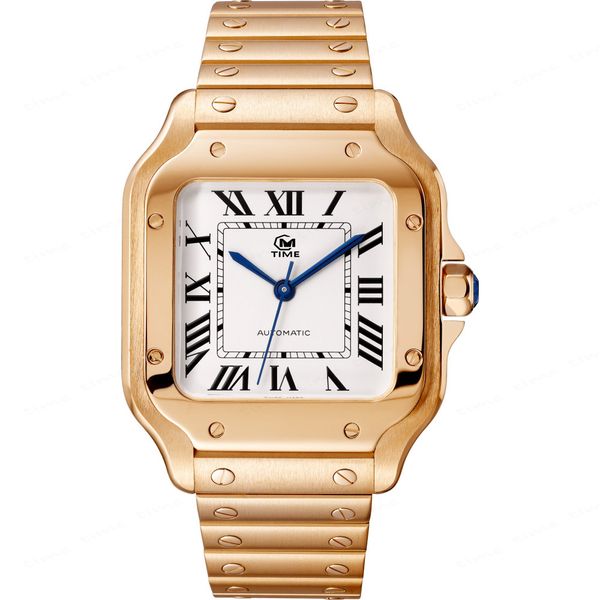 

men's fashion watch designer watch automatic mechanical movement size 39mm/35mm stainless steel watch with multiple colors available: s, Slivery;brown