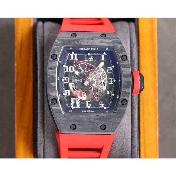 

luxury watches for mens mechanical watch richa mill rm010 fully automatic movement sapphire mirror rubber watchband swiss brand sport wristw, Slivery;brown