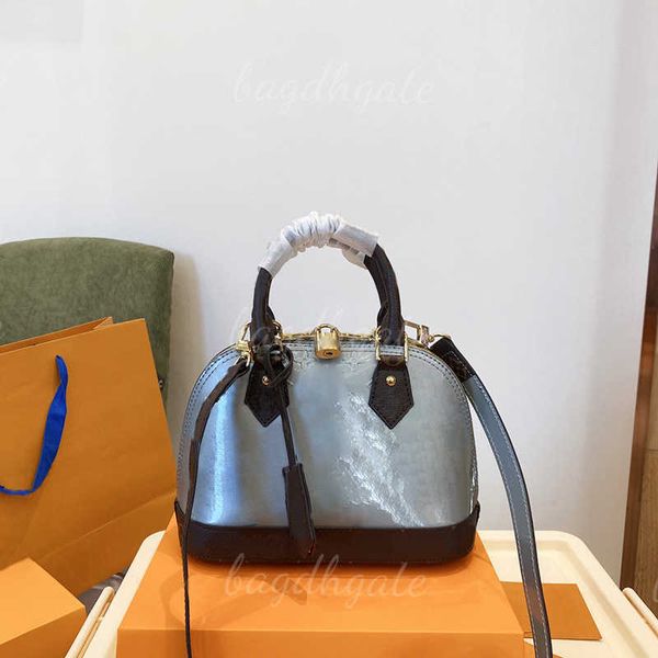 

lvity designer luxury bag classic handbags original hardware shell cowhide shoulder fashion 2-color