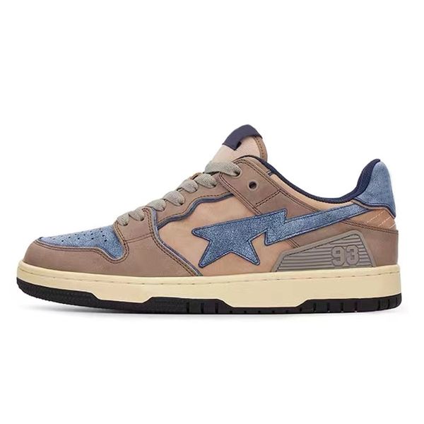 

fashion bapestas mens casual shoes baped sk8 sta sports sneakers union brown ivory dark purple green white abc camo pink blue designer platf