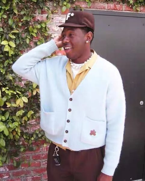 

men's sweaters golf le fleur cardigan sky blue plush cardigan sweater simple men's and women's autumn and winter jacket 22111, White;black