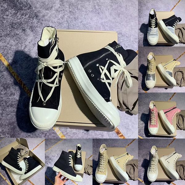 

canvas boots high low lace up mens womens fashion luxury designer booties with zipper perforation ankle winter shoes casual sneaker, Black