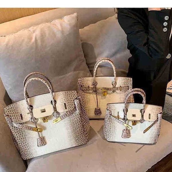 

high bag women's fashion european american single shoulder underarm retro large texture portable logo birkinbag purses ladies handbags