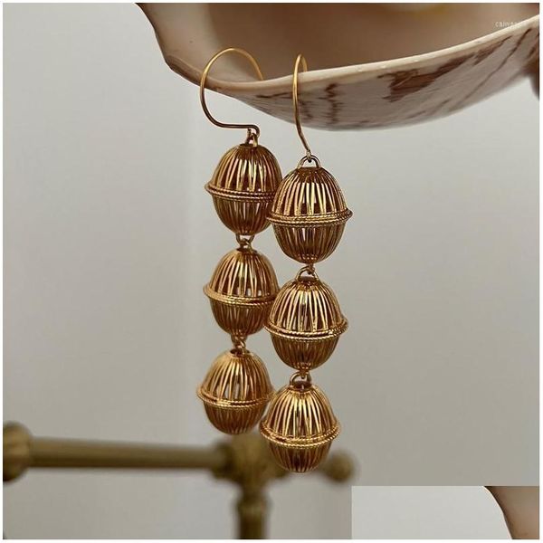 

dangle chandelier dangle earrings vintage gold color hollow lantern long drop fashion exaggerated big for girl women accessories j dh4st, Silver