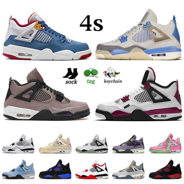 

basketball shoes sneakers sail bred 4s military black cat jumpman 4 mens j4s seafoam women og