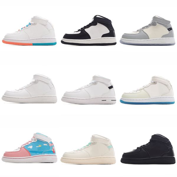 

2022 kids shadow 1 high skateboarding shoes for skate shoe 1s youth sneakers children sneaker pour enfants sports chaussures teenage boys us, Black