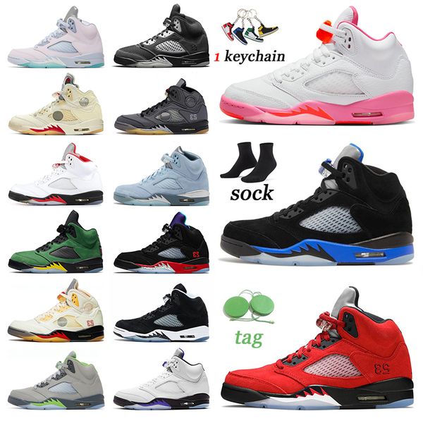 

fire red 5 5s jumpman men basketball shoes unc bird raging racer blue green bean what the sail black muslin anthracite outdoor sports traine