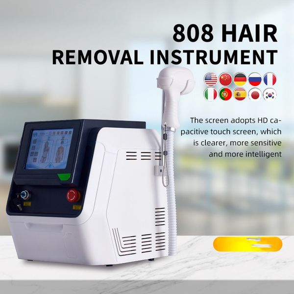 

painless hair removal machine 808 laser hair rejuvenation beauty instrument, Black