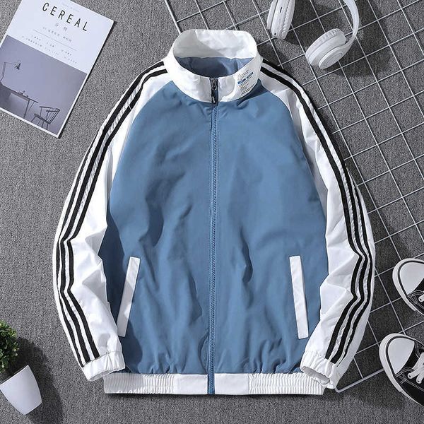 

autumn men's cardigan three bars running sports jacket men's casual coat youth wear can be ordered, Black;brown