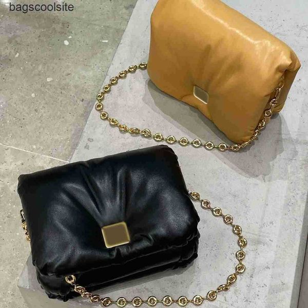 

loews 2023 bag designer bags goyas leather lambskin women puffy fashion chain small square shoulder versatile pillow puffer handbags