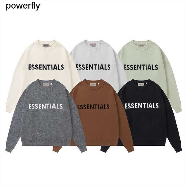

men's sweaters designer essential fashion brand wool street loose shirt men women's fashion streetwear sweaters, White;black