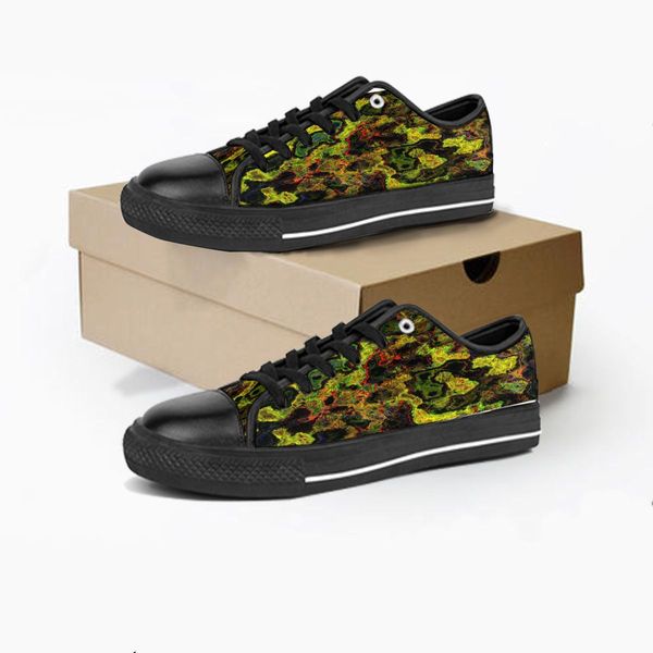 

men stitch shoes custom sneakers hand paint canvas womens fashion black red low breathable walking jogging trainers