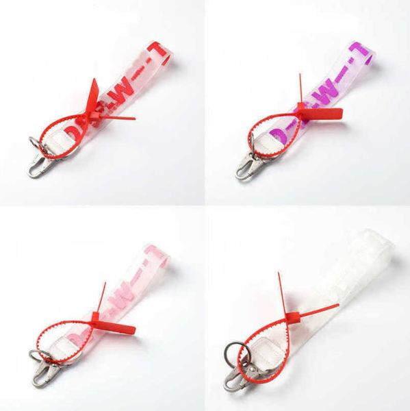 

classic luxury white key rings brand keychains clear rubber jelly letter print keys ring fashion men women canvas keychain camera pendant be, Slivery;golden