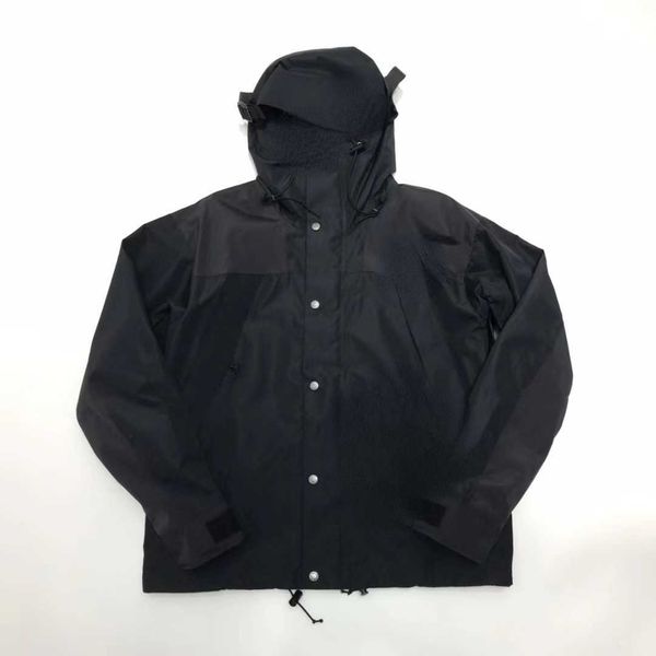 

men's down parkas windproof mountain climbing ski jacket outdoor waterproof fabric men and women, Black