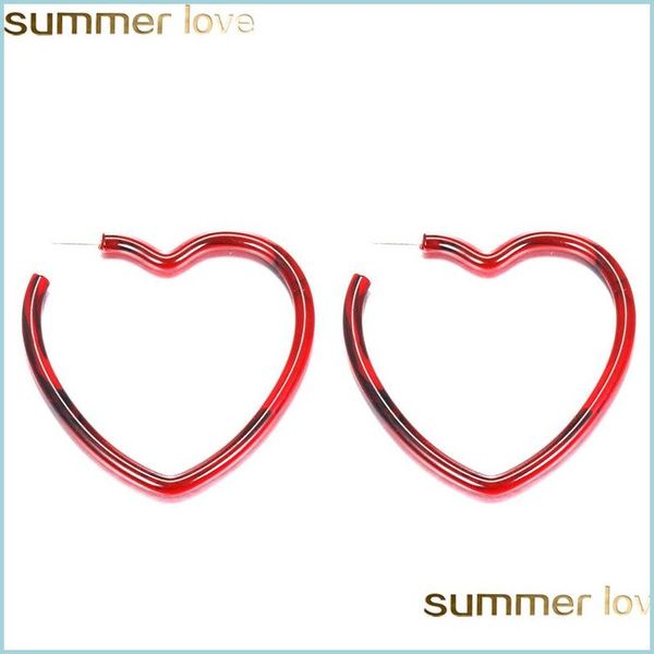 

dangle chandelier bohemian heartshaped acrylic earrings acetate circle star dangle earring female fashion jewelry statement resin dhc7k, Silver