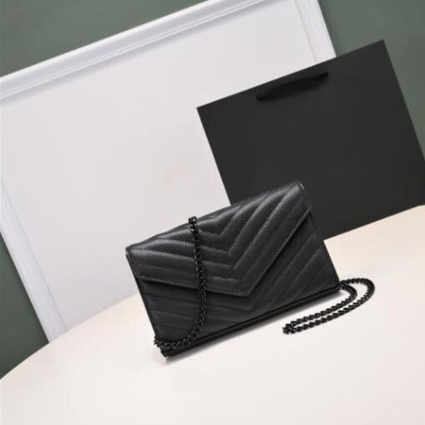 

luxury designer woman bag handbag women shoulder bags genuine leather original box messenger purse chain with card holder slot clutch