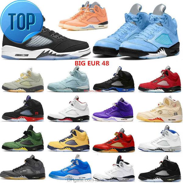 

big eur 48 5s jumpman 5 unc university racer blue basketball shoes aqua dj khaled x we the mars for her prfc green bean bluebird sail, Black