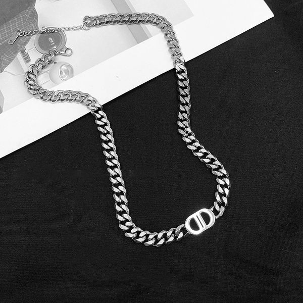 

cuban chain designer jewelry ice out chain womens men luxury love necklace designers for women jewellery cjeweler saturn pendant double d le, Silver
