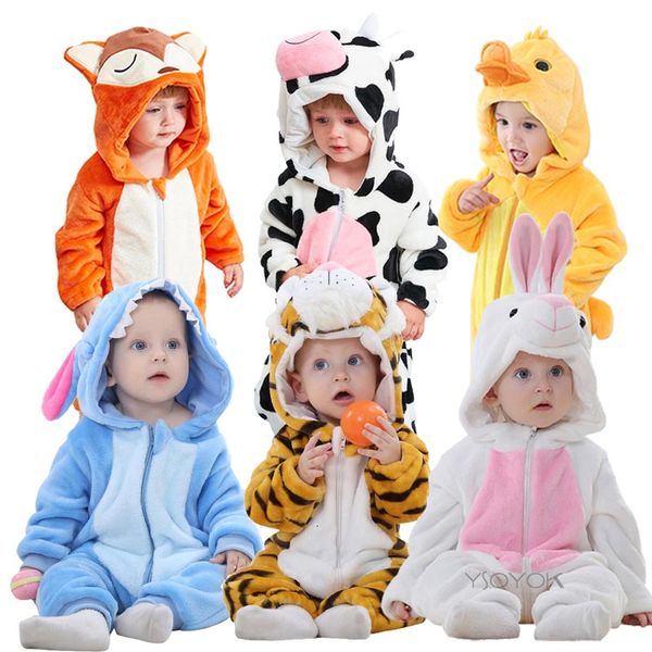 

rompers baby winter kigurumi lion costume for girls boys toddler animal jumpsuit infant clothes pyjamas kids overalls ropa bebes 221115, Blue