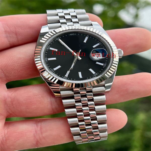 

brand new wristwatch luxury datejust 126334 black 41mm jubilee men's watches, Slivery;brown