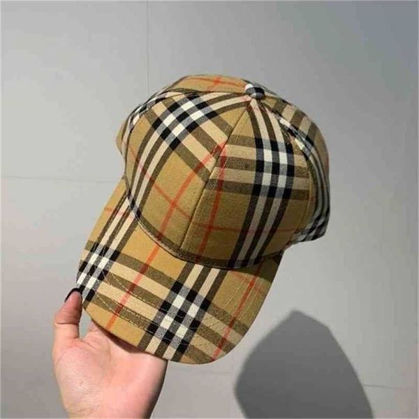 

caps burbrerys caps star's designer ball customized songxi plaid baseball cap for men and women in spring and summer have logo e9xr, Blue;gray