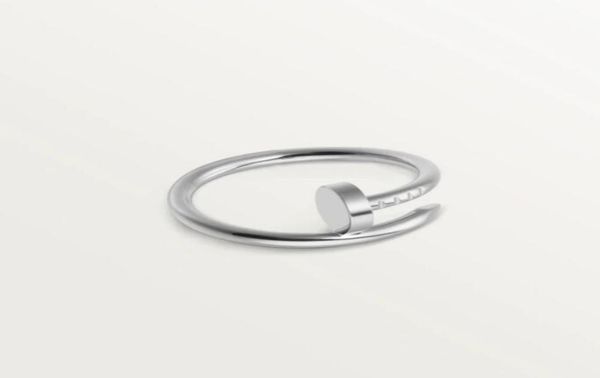 

designer ring woman man nail love band ring stones design screw jewelry couple lover silver gold rings dust bag8334423