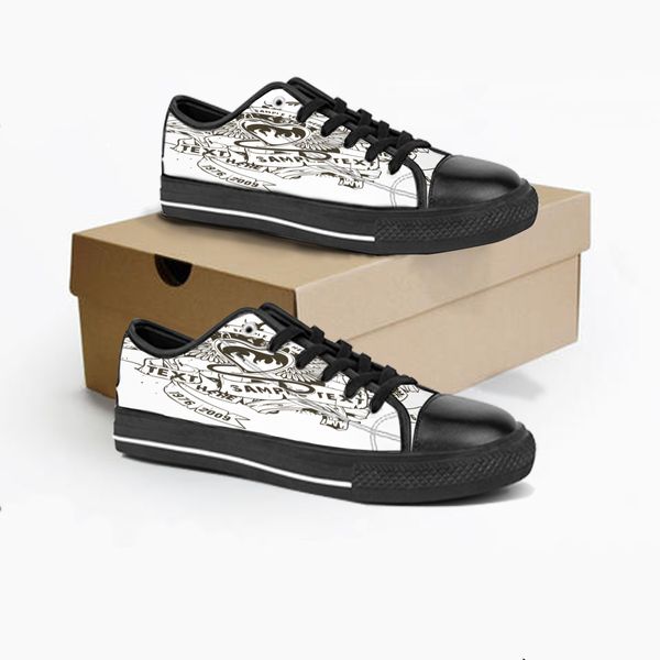 

diy custom shoes classic canvas skateboard casual accept triple black customization uv printing low cut mens womens sports sneakers91