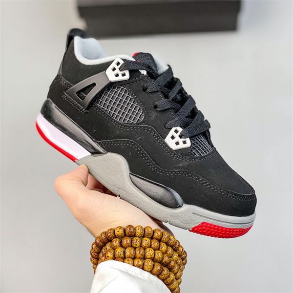 

baby kids shoes  4s black shoe boys cat sneaker designer basketball military trainers kid youth toddler infants td athletic outdoor childre, Black;red