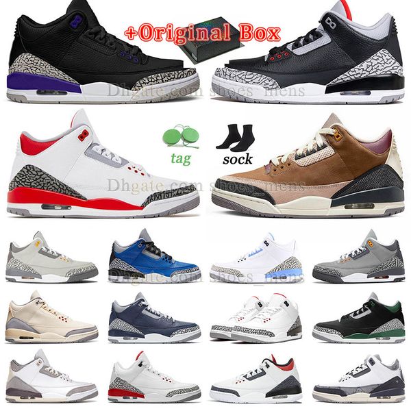 

og designer basketball shoes jumpman 3s retos 3 with box original wholesale fashion slim georgetown fragment cool grey unc musilin midnight