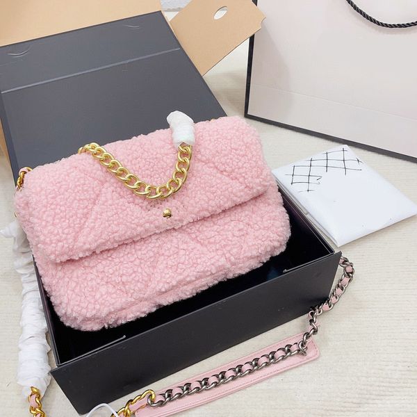 

designer handbag chain bag clutch winter flap shearling bags totes bags wallet check velour thread purse solid hasp waist square stripes wom