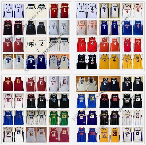 

ncaa basketball jersey anthony bridges davis rose james obama iguodala scalabrine hield fox tatum westbrook lillard booker brunson irving ba, Black;red