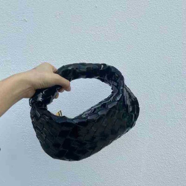 

designer lunch bag leather 2022 spring bottegas summer patent bags knotted woven venet box jodie mini leather handbag ve5a lgh2